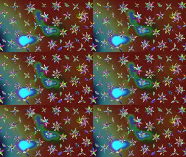 Güzel kumaş deseni. Hoş bir çiçek geçmişi var. Raster illüstrasyonu. Küçük çiçekte çizim deseni.