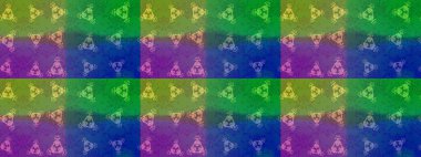 Bokeh yeşili, mavi, mor ve kar taneleriyle dekoratif Noel arkaplanı. Raster illüstrasyonu.