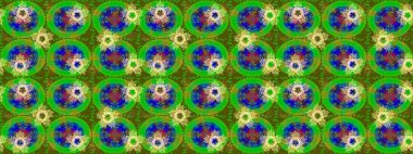 Kar tanesi renkli desen. Snowflakes desen. Raster kar taneleri arka plan. Renk arka plan üzerinde izole soyut kar taneleri ile düz tasarım. Raster illüstrasyon.