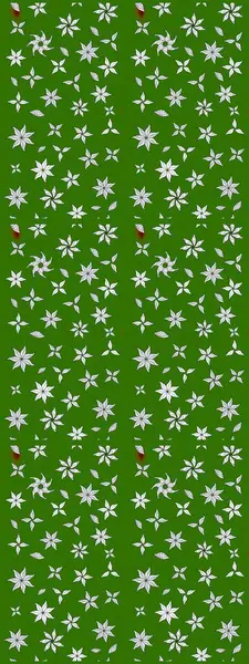 Sevimli çiçek raster deseni. Yeşil renkli çiçekler. Renkli Bahar Teması eskiz kalıbı. Düz Çiçek Elementleri Tasarımı.