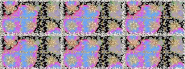 Gri ve altın desenli. Klasik raster şablonu. Tekrarlayan ögelerle kusursuz soyut arkaplan.