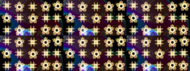 Renkli elementlerle Raster ilginç desen