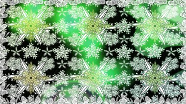 Yeşil renkli çiçekler. Kumaş desenli papatya çiçekleri ayrıntıları.