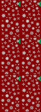 Raster deseni. Küçük çiçekteki sevimli çiçek deseni. Raster illüstrasyonu. Kibarca, yaz çiçekleri kırmızı renklerde.