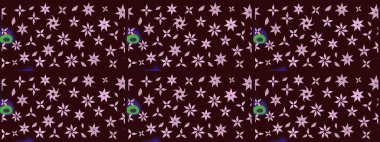 Yazdır. Düz Çiçek Elementleri Tasarımı. Güzel kumaş deseni. Raster çiçekli arka plan. Güzel eskiz şekli. Renkli Yaz Teması çizim şablonu.