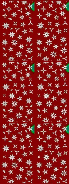 Raster deseni. Küçük çiçekteki sevimli çiçek deseni. Raster illüstrasyonu. Kibarca, yaz çiçekleri kırmızı renklerde.