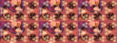 Stilize Çiçekler. Kumaş veya Duvar Kağıdı Tasarımı. Lace Snowflakes 'in etnik kökü. Tekstil için Lacy Fashion Print. Raster illüstrasyonu. Mandalas 'ın dekoratif dokusu. Halk Biçimi.