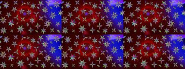 Kahverengi çiçekli eskiz deseni, suluboya çiçek deseni, sevimli çiçek, duvar kağıdı, kart veya kumaş için fayanslı. Raster - stok.