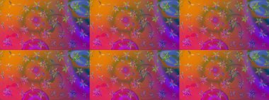 Güzel çiçek deseni. Kahverengi renkli çiçekler. Düz Çiçek Elementleri Tasarımı. Renkli Bahar Teması çizim şablonu.