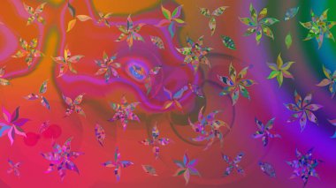 Taslak dekoratif arka plan, çiçek mandala. Raster illüstrasyonu. Pembe renklerde. Çiçek..