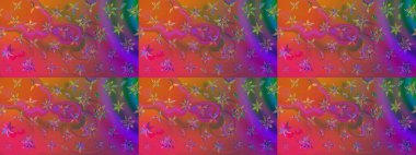 Tatil havası. Raster güzel bir çiçek deseni çizmiş. Nazik romantik baskı. Bahar mevsimi. Pembe renkte çiçekler.