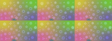 Manzaralı çiçek deseni. Çiçek kompozisyonu, el boyası, hassas şablon. Üst manzara, yumuşak nötr renk tarzı. Sevgililer günü ve tebrik kartı konsepti için şık bir davet.