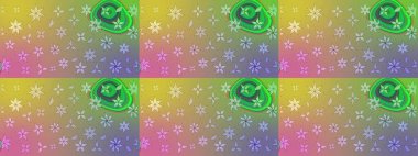 Çiçekli güzel suluboya desen. Raster illüstrasyonu. Tarafsız renklerde.