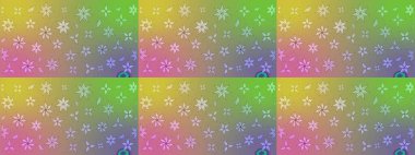 Klasik çiçekler. El çizimi, soyut ve süslü elementler. Yaz çiçekleri teması. Tarafsız renkler. Suluboya resim taklit Raster illüstrasyonu.