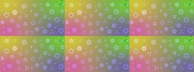 Çiçek desenli çizim. Raster illüstrasyonu. Asya tekstil tarzında. Tarafsız renklerde çiçekler. Raster illüstrasyonu.