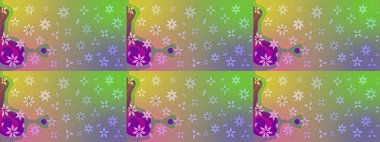 Çiçekli güzel suluboya desen. Raster illüstrasyonu. Tarafsız renklerde.