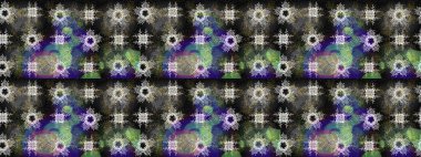 Stilize Çiçekler. Lace Snowflakes 'in etnik kökü. Folk Style. Raster illüstrasyonu. Kumaş veya Duvar Kağıdı Tasarımı. Tekstil için Lacy Fashion Print. Mandalas Dekoratif Doku Arkaplanı.