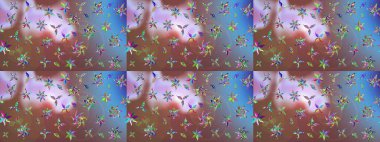 Kahverengi renkli çiçekler. Nazik, narin çiçek arkaplanı. Raster çiçek desenli ve çiçekli..