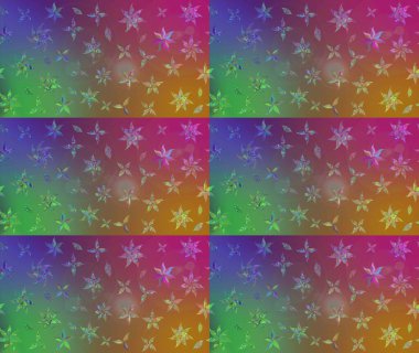 Halk tarzı. Modern çiçek arkaplanı. Parlak renkli çiçekleri ve kahverengi renkli yaprakları olan harika bir çiçek deseni. Moda baskıları için zarif bir şablon.