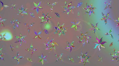 Küçük çiçekteki sevimli çiçek deseni. Gri renkli çiçekler.