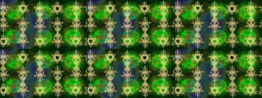 Raster kar taneleri deseni. Raster illüstrasyonu. Renkli arka planda güzel kar taneleri.