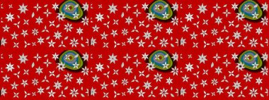 Desen, çizim, çiçek sınırı. Çiçek çelengi. Güzel, parlak, pürüzsüz kumaş, tuval. Kıvırcık, parlak örgü. Eski moda arka plan. Raster illüstrasyonu.