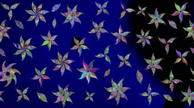 Eskiz geçmişi. Eski usul. Raster illüstrasyonu. Tomurcukları çiçek olan sevimli bir çiçek deseni. Kumaş, tekstil, duvar kağıdı baskısı için. Raster..