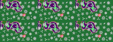 Çiçekli yaz çiçekleri. Küçük çiçekte güzel bir desen. Küçük renkli çiçekler. Moda baskıları için zarif bir şablon. Motley illüstrasyonu. Çizim.