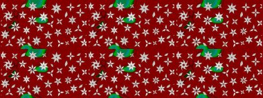 Elle boyanmış suluboya resim çizimleri, çiçekler ve bitkiler. Kırmızı renkte çiçekler.