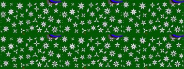 Çiçekli bahar çiçekleri. Küçük çiçekte güzel bir desen. Küçük renkli çiçekler. Moda baskıları için zarif bir şablon. Motley illüstrasyonu. Çizim.