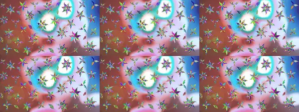 Renkli Bahar Teması eskiz kalıbı. Tarafsız renklerde çiçekler. Düz Çiçek Elementleri Tasarım Raster illüstrasyonu. Çiçek eskiz kalıbı geçmişi.