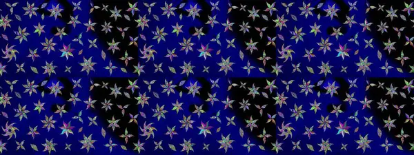 Asya tekstil tarzında. Raster illüstrasyonu. Güzel kumaş deseni. Renkli Bahar Teması eskiz kalıbı. Çiçek desenli çizim. Düz Çiçek Elementleri Tasarımı.