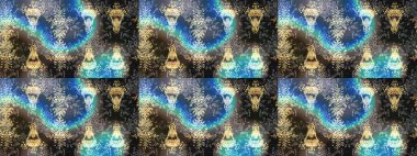 Son moda kar taneleri ve elementler onun kartlarını gösteriyor. Retro tarzı doku, soyut kış elementleri. Kar taneleri tasarımı. Muhteşem tasarım posteri, kapak, kart tasarımı gri, mavi ve kahverengi renkler.