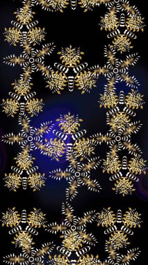 Noel süsleri ve Noel süsleri. Raster Noel soyut renkli arkaplan ve düşen kar tanesi.