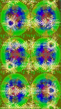 Üst manzara, yumuşak stil. Sevgililer günü ve tebrik kartı konsepti için şık bir davetiye. Çiçek kompozisyonu, el boyası, hassas şablon. Yeşil, sarı ve mavi renkte manzaralı çiçek deseni.