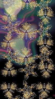 Raster Noel soyut renkli arka plan ve düşen kar tanesi. Raster illüstrasyonu. Kar tanesi arkaplanı.