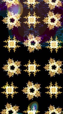 Desen snowflakes.raster Noel soyut renkli arka plan ile düşen kar tanesi. Raster illüstrasyon.