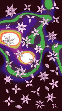 Kahverengi renklerde. Anti-stres için soyut örnek sayfası. Raster illüstrasyonu.