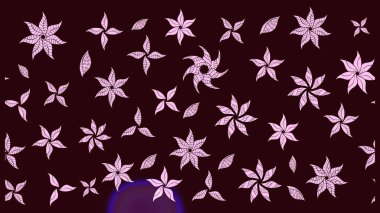 Raster çiçek desenli çiçek deseni, yapraklar, dekoratif elementler, sıçrama, lekeler, el çizimi kontur çizgileri ve Doodle çizim stili, grafik raster çizim çizimi.