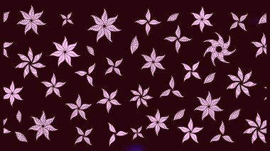 Kahverengi renkli çiçekler. Elle boyanmış suluboya resim çizimi çiçekler ve bitkiler.