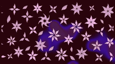 Gömlek, arka plan modelini çiz. Kahverengi renkli çiçekler. Tropik çiçekler.