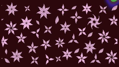 Çiçek deseni. Düz Çiçek Elementleri Tasarımı. Renkli Bahar Teması eskiz kalıbı. Raster çizimi. Güzel kumaş deseni..