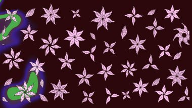 Suluboya çizim kalıbı. Çiçeğin suluboya çizimlerinin mükemmel deseni. Moda baskısı. Dekorasyon ve tasarım için güzel bir desen. Eski.