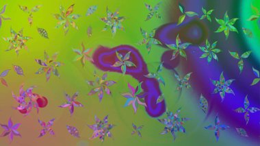 Güzel suluboya yaz çiçekleri deseni..