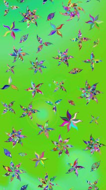 Moda baskıları için zarif bir şablon. Robot resim. Çiçekli bahar çiçekleri. Küçük renkli çiçekler. Motley illüstrasyonu. Küçük çiçekte şirin desenler.