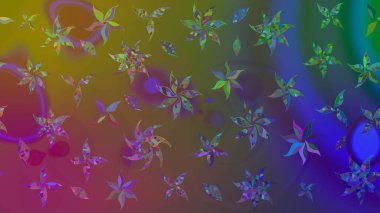 Küçük çiçekteki sevimli çiçek deseni. Kahverengi renkte çiçekler.