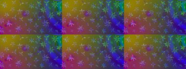 Hediye ambalaj kağıdı, tebrik kartları, posterler ve pankart tasarımı. Kahverengi renkli çiçekler. Raster düz çiçek çizim deseni.