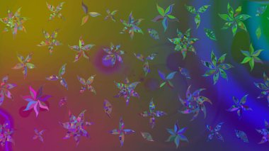 Kumaş desenli papatya çiçeği detayı. Kahverengi renkte çiçekler.