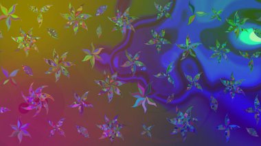 Of doodle elements. Hand drawn Raster illustration. Sketch flower pattern can be used for wallpaper, website background, wrapping paper, invitation, flyer, banner or website.