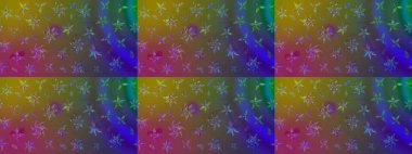 Küçük çiçekte güzel bir desen. Küçük renkli çiçekler. Moda baskıları için zarif bir şablon. Motley illüstrasyonu. Çiçekli bahar çiçekleri.